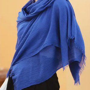 Women Design Soft Elegant Pashmina Solid Scarf Hijab Scarves Head Wrap